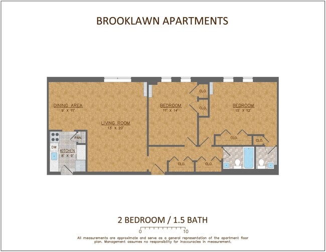 Floorplan - Brooklawn Apartments