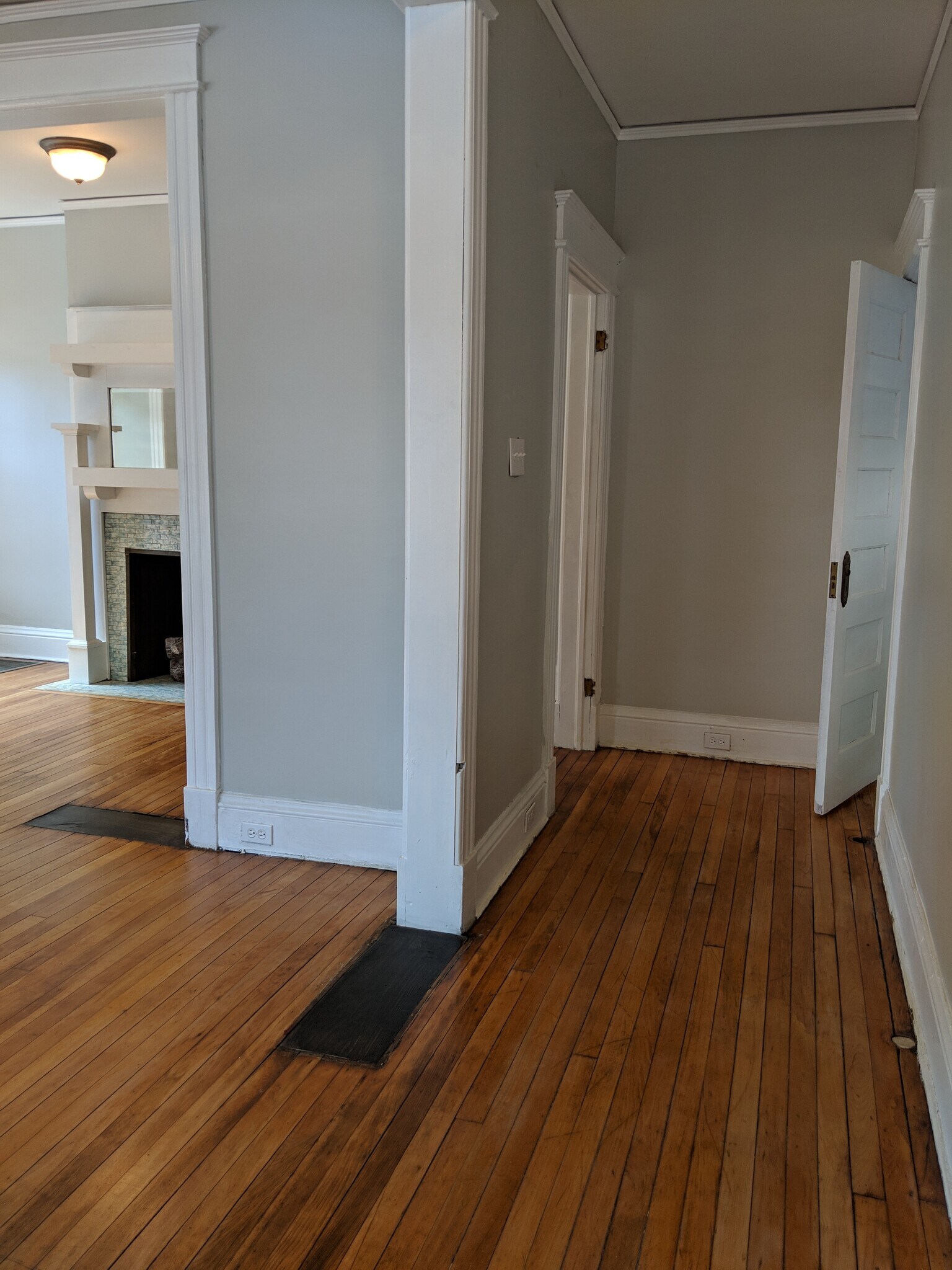 View from Front Door when entering house. Closet in door to the right - 32 Pawling Avenue