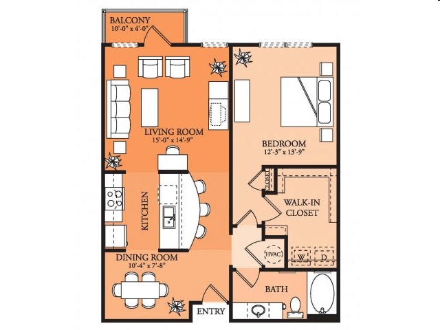 1BR/1BA - The Element