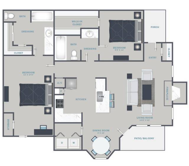 B3U- Reno Package starting Sept. 2021 - White Quartz Countertops and Stainless Steel Appliances - Elliot Baymeadows
