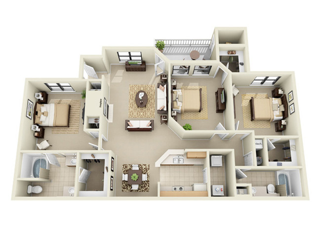 Floorplan - The Arbors at Breckinridge Apartment Homes