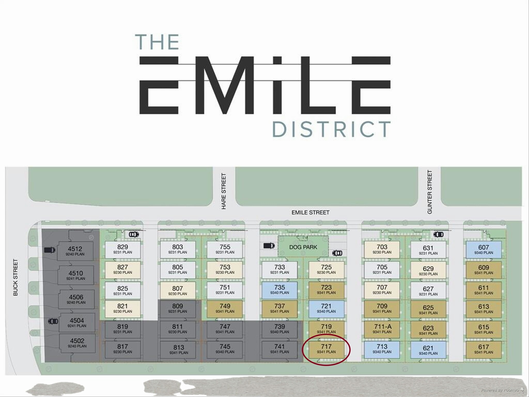 Home is located at the very end (see red circle). Therefore, it is more private and safe. - 717 N Emile St
