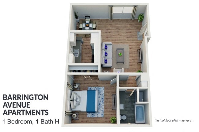 Floorplan - Barrington Avenue Apartment Homes