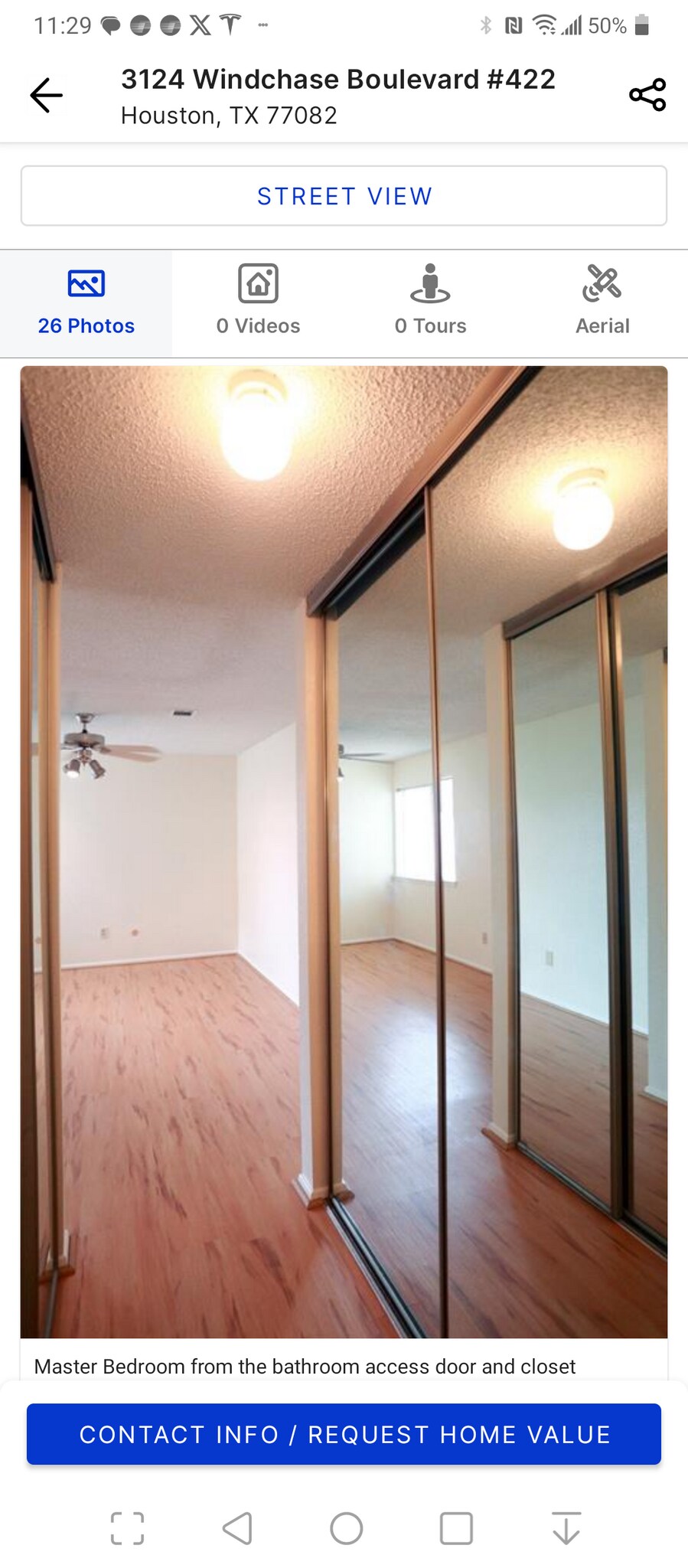 Large master bedroom. - 3124 Windchase Blvd