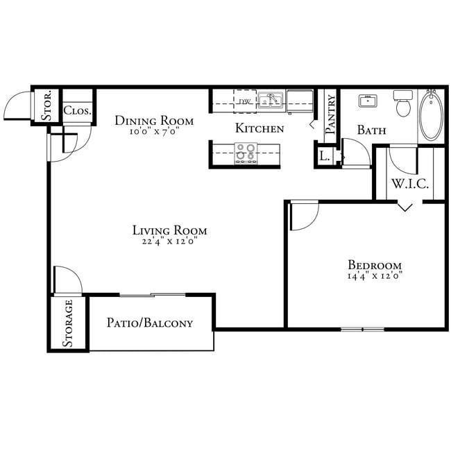 Floorplan - 10 West Apartments