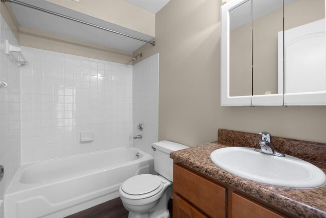 Deerfield Apartments | 2 Bedroom Remodel | Bathroom Interior - Deerfield Apartments