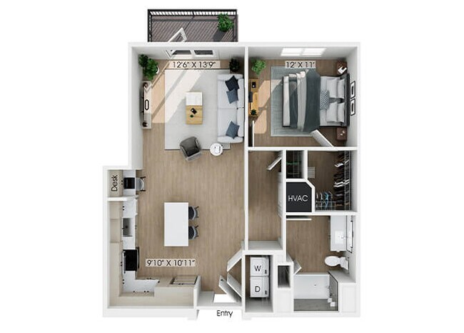 Floorplan - Hawkley Apartments