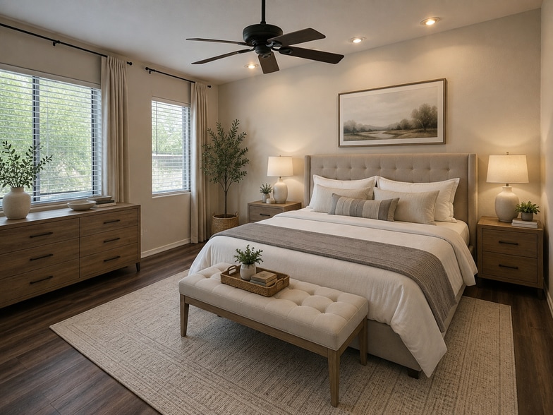 Master bedroom setup idea - 20408 N 70th Dr