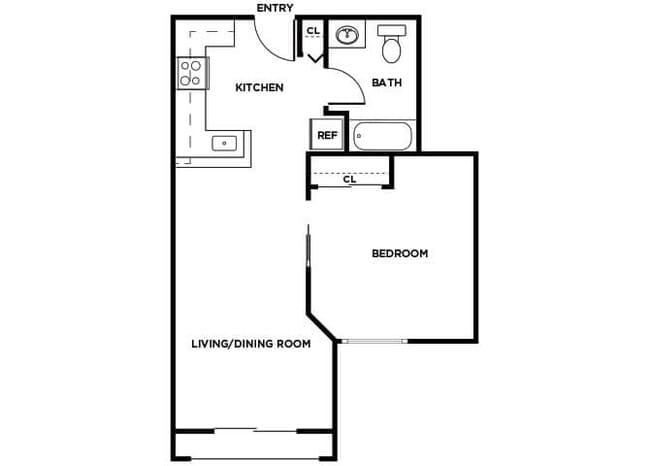Floorplan - Woodlands at Forbes Lake Senior Affordable Apartments