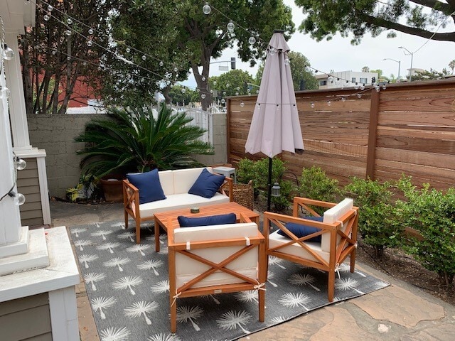 Patio looking East - 12713 Venice Blvd