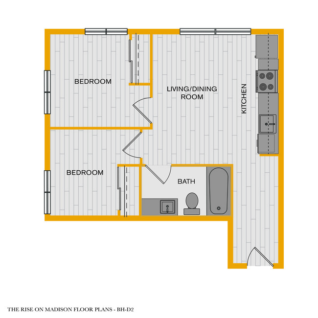 Floorplan - The Rise on Madison