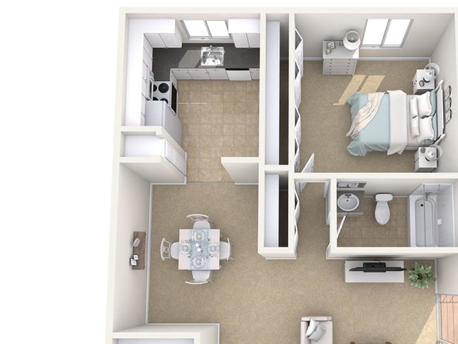 Floorplan - Capitol Villa Apartments