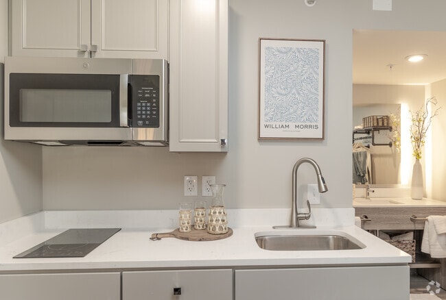 1BR, 1BA - 300SF Studio S1 - Kitchenette - River City Studio Homes