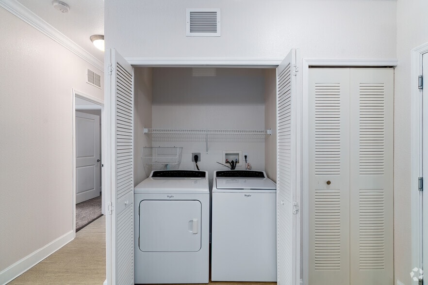 1BR, 1BA - 716SF - Laundry - The San Juan 55+ Senior Living