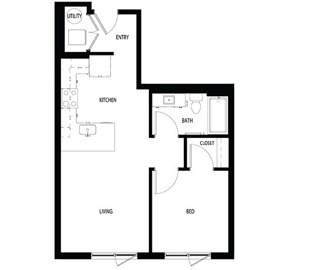 1x1D - 593 sq/ft - The Lucy (Inactive)
