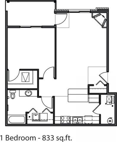 Floorplan - Prairiewood Apartments and Townhomes