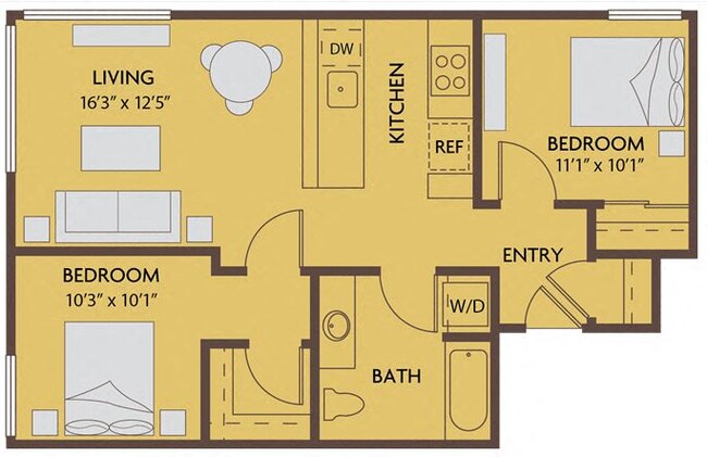 Floorplan - Greenhouse Apartments