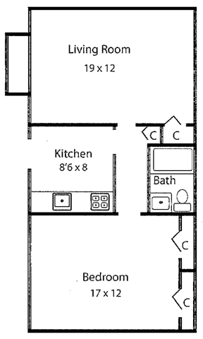 Floorplan - Providence Manor Apartments