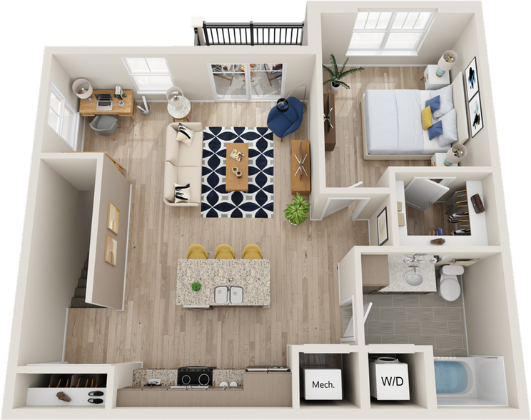 Interior Photo - The Oaks of Canopy Hill