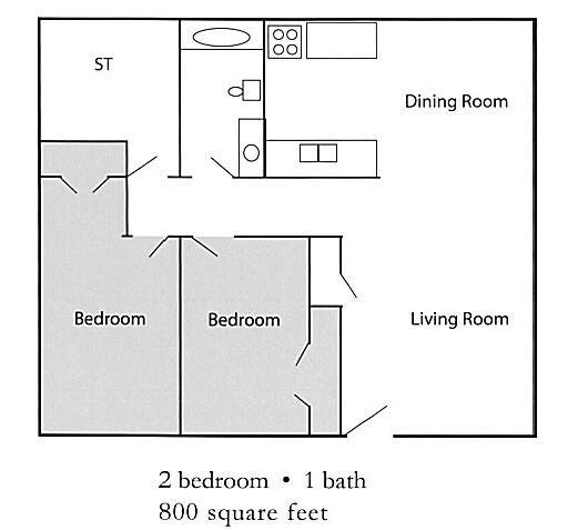 2 Bed 1 Bath - Sun Pointe Park Apartments
