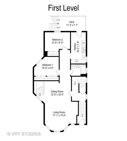 1st Floor Plan - 1327 W Foster Ave