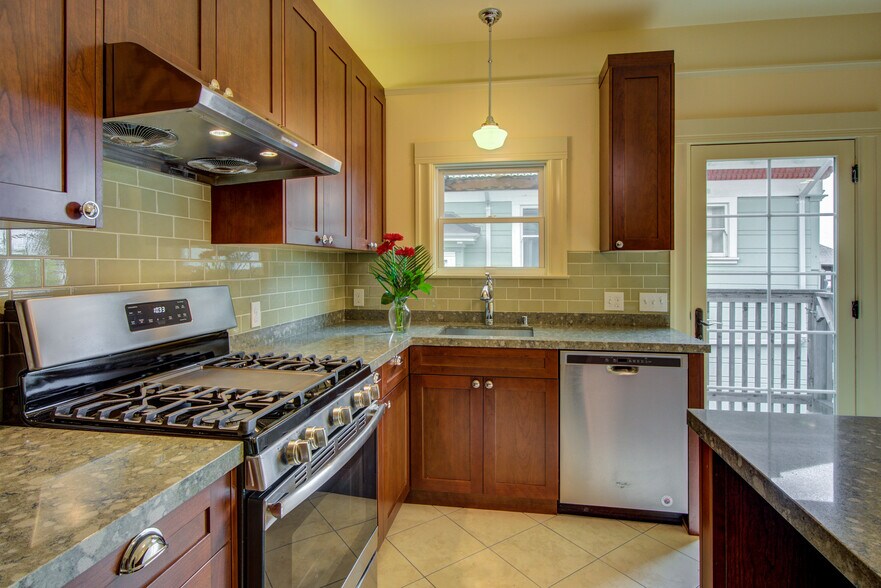 Kitchen view to deck - 601 63rd St