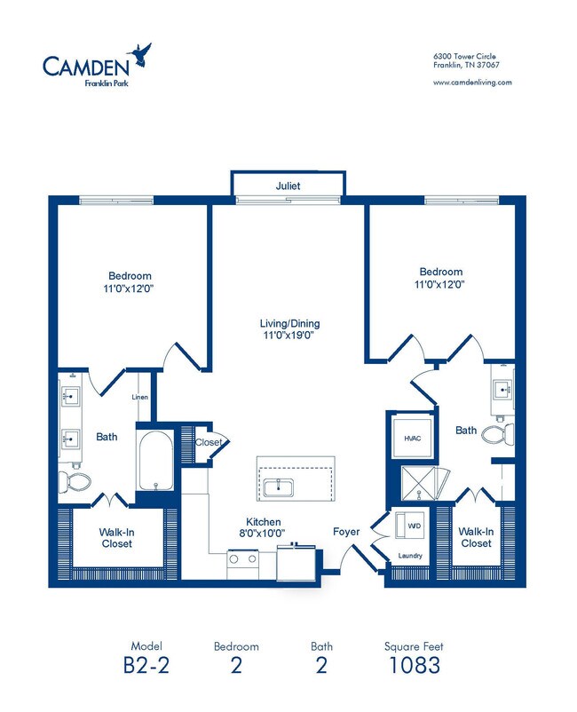 Floorplan - Camden Franklin Park