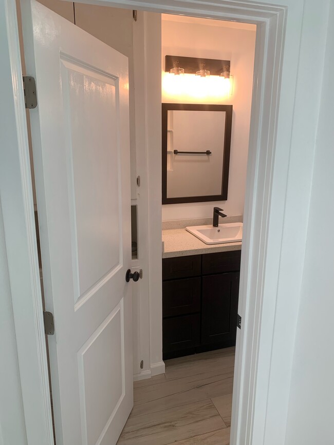 Entrance to Remodeled Bathroom - 6873 Fry St