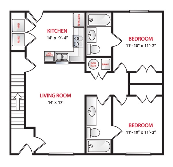 2BR/2BA - Shoal Creek Apartments