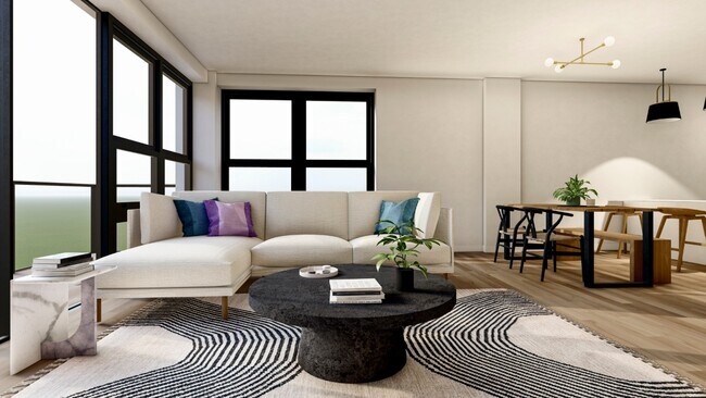 Living room - 600 NE 36th St