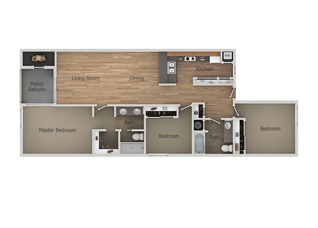 Floorplan - Aztec Springs Apartments