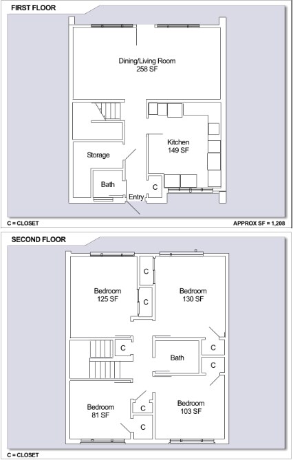 4 Bedroom Quadruplex - Patriot Commons