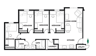 4BR/2BA - University Ridge