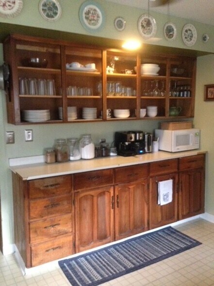 plenty of cabinet space, pictured here without cabinet doors - 213 E Vermilya Ave