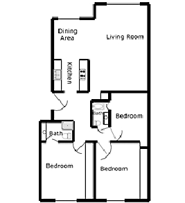 3BR/2BA - The Glens Apartments