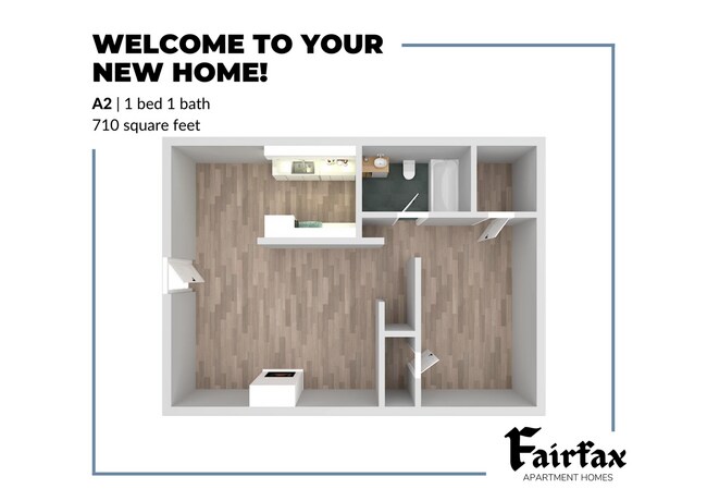 1 Bedroom - Fairfax Apartments