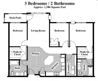 3BR/2BA - Maple Village Apartments