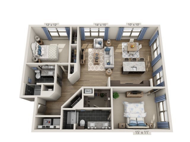 Floorplan - Overture Fair Ridge 62+ Active Adult Apart...