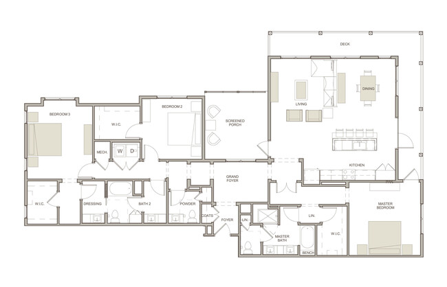 WaterWalk at Shelter Cove Towne Centre - C2 - 2 Beds - 2 Baths - 2121 Sq. ft. - WaterWalk at Shelter Cove Towne Centre