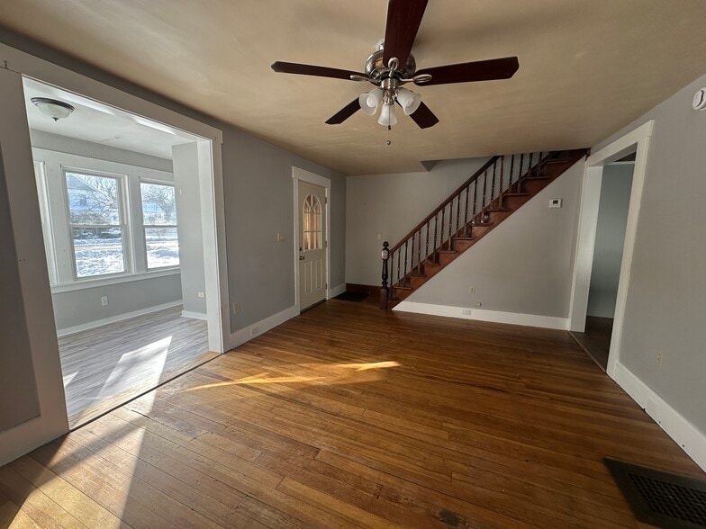 Living room and sunroom - 179 Maple Ave