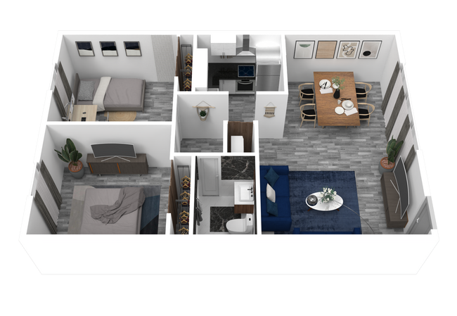 Floorplan - Tropical View Apartments