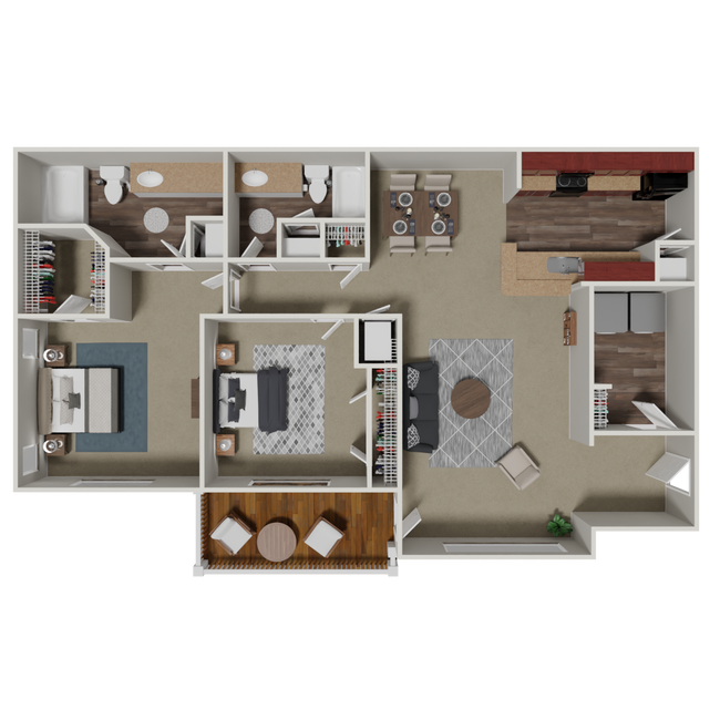 Floorplan - Crestmark Apartment Homes