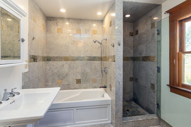 upstairs bathroom with jetted tub and walk-in shower - 847 E Kensington Rd