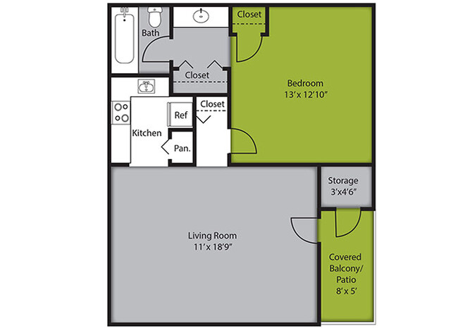 Floorplan - Shamrock Apartments