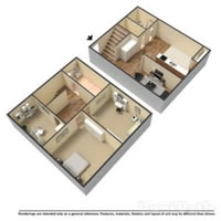 Building Photo - 1175 SqFt 3 Bedroom Townhome