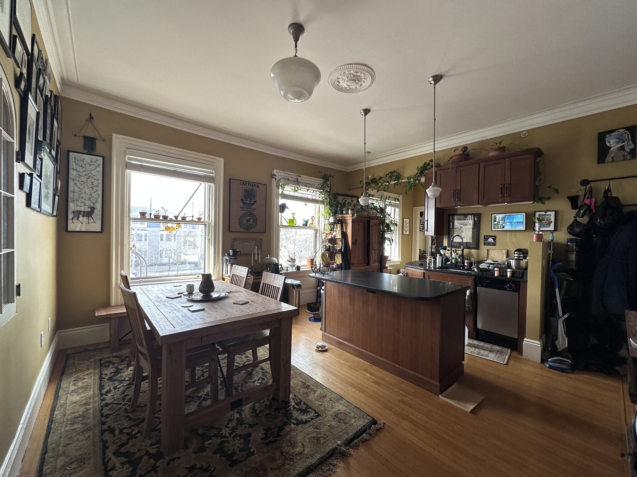 Kitchen/Dining (yes the windows are that big) - 1447 Westminster St