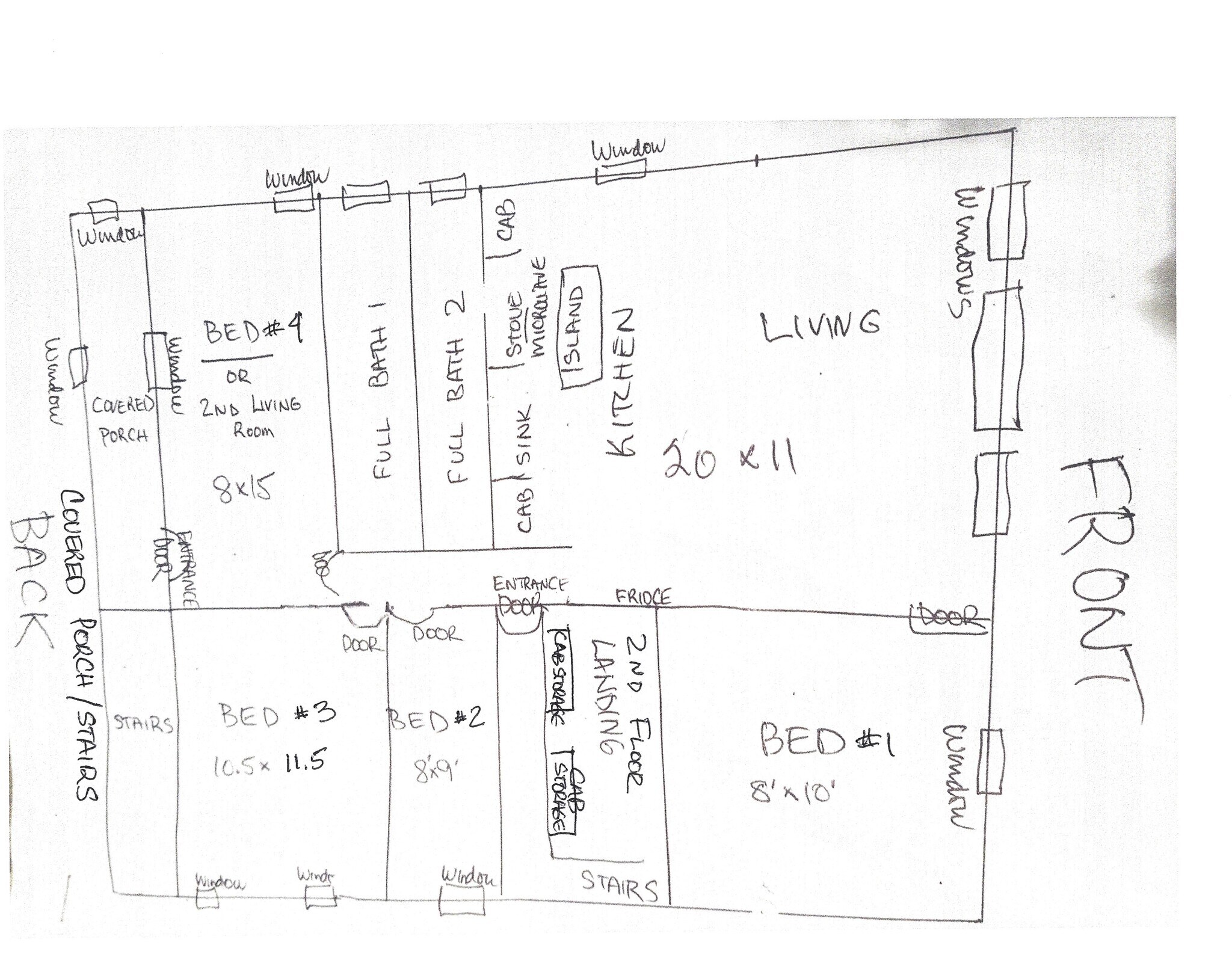 Apt Layout - 3556 W Medill Ave