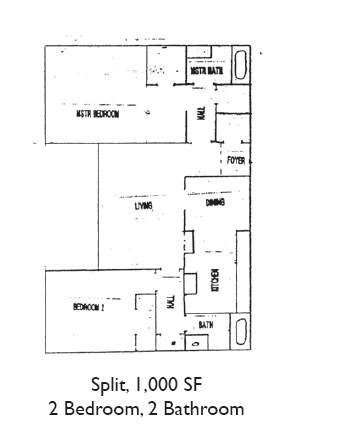 2BR/2BA - University Place Apartments