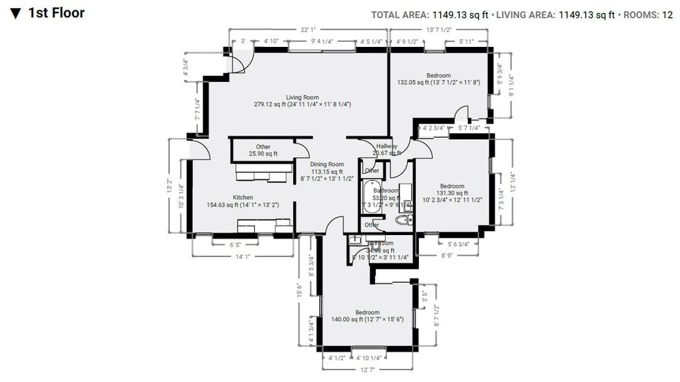Level 1 floor plan - 1416 39th Ave NE