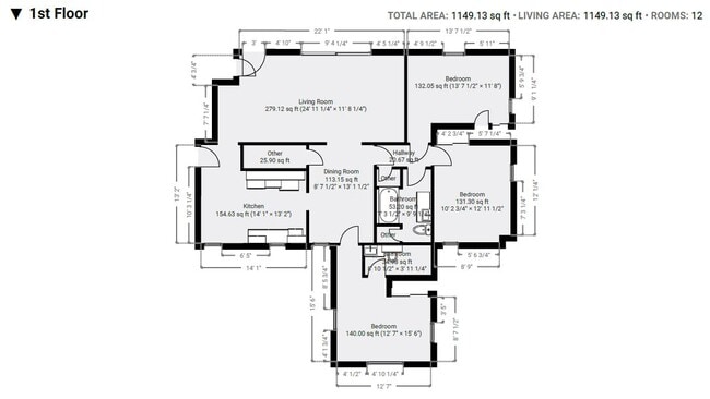 Level 1 floor plan - 1416 39th Ave NE